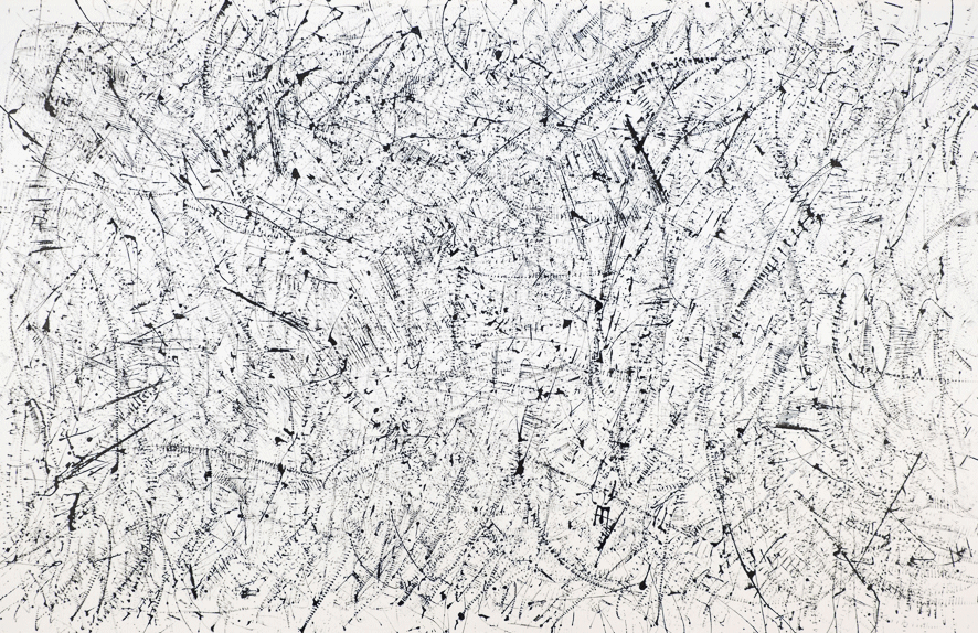 Pippo Lionni, 20170208 43°11° acrylic on canvas 210x330cm