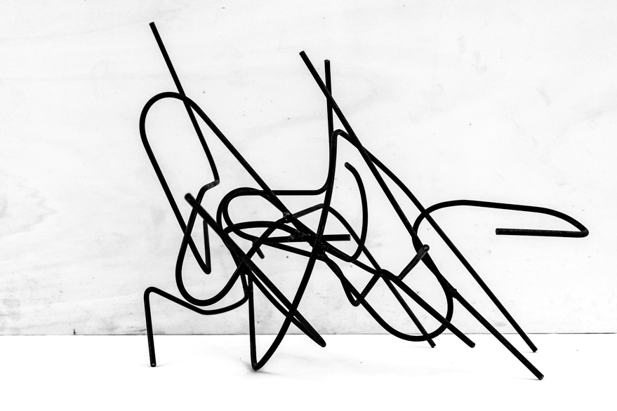 Pippo Lionni 20201226-43°11°-steel-rod-sculpture-54x73x61cm