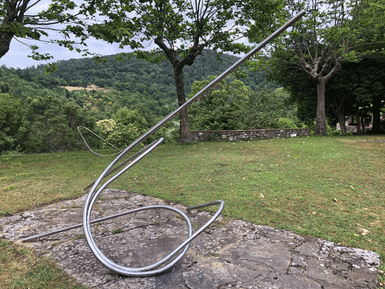 Pippo Lionni 20210704 43°11° steel rod sculpture xxxxxxxxcm