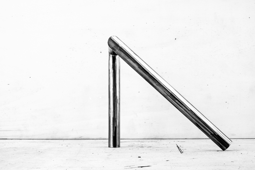 Pippo Lionni 20240106 43°11° steel rod sculpture 35 x 43 x 43