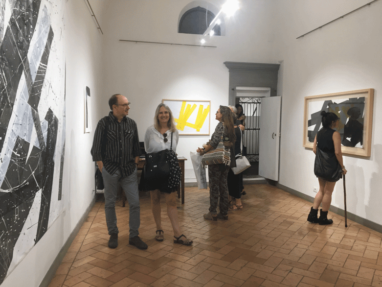 Pippo Lionni at the CARTAVETRA exhibition in Florence 2018