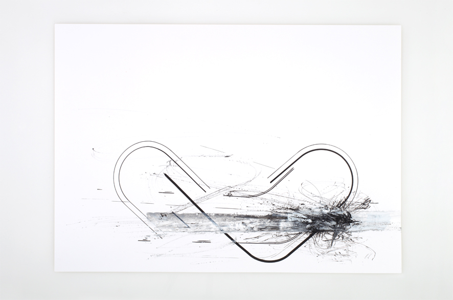 PIPPO LIONNI, BREAKTHROUGH 39, 2012, acrylic on 220g paper, 50x70cm