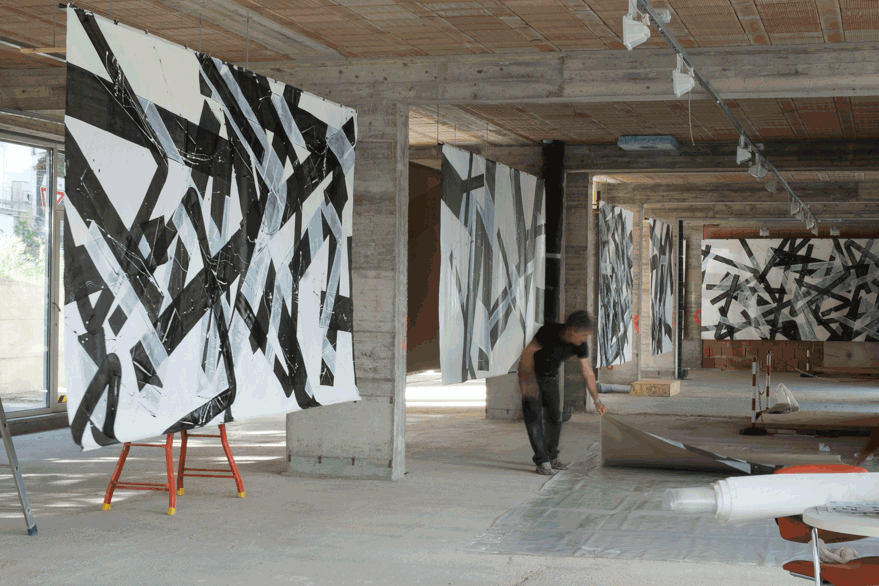 Pippo Lionni, BIG PAINTINGS, CASA DELL'AMBIENTE, SIENA ITALY, 2015