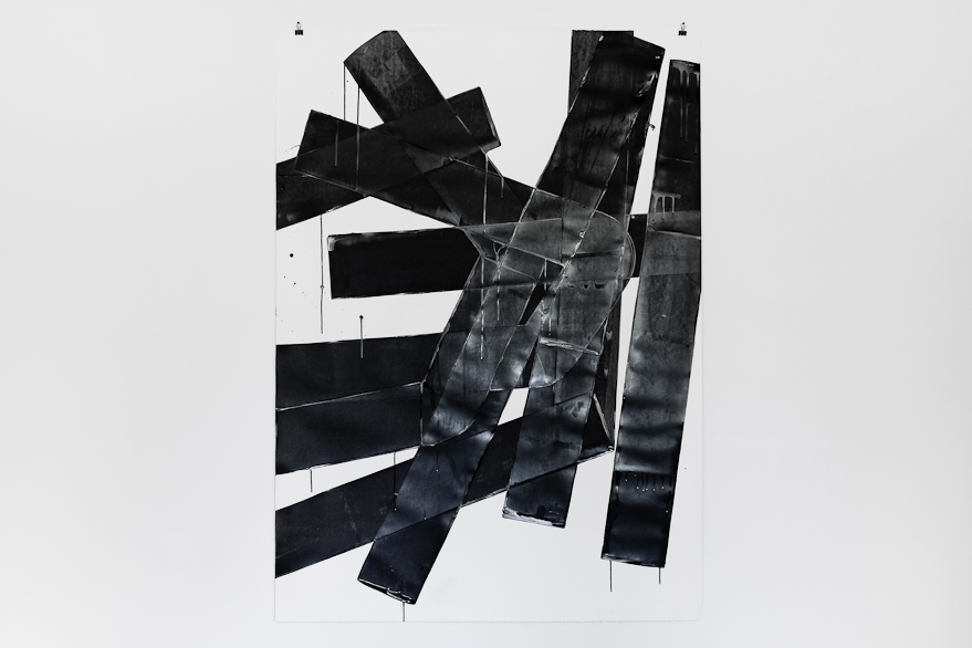 Pippo Lionni, UNTITLED 626, 2014, 59°18°, acrylic on 300g paper, 140x100cm