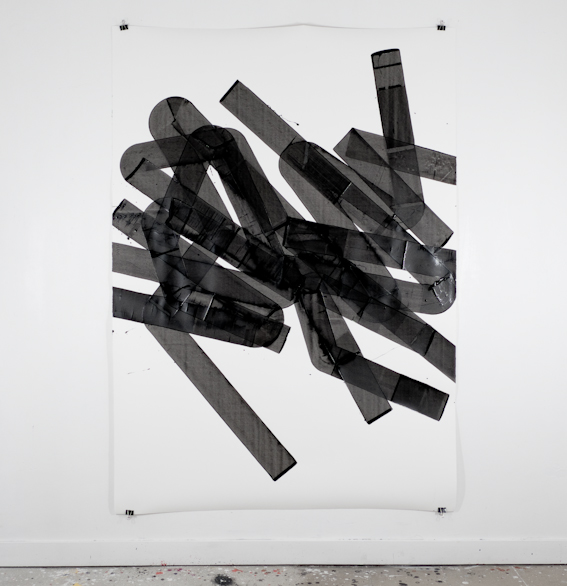 Pippo Lionni, UNTITLED 582, 2014, acrylic on 300g paper, 200x140cm