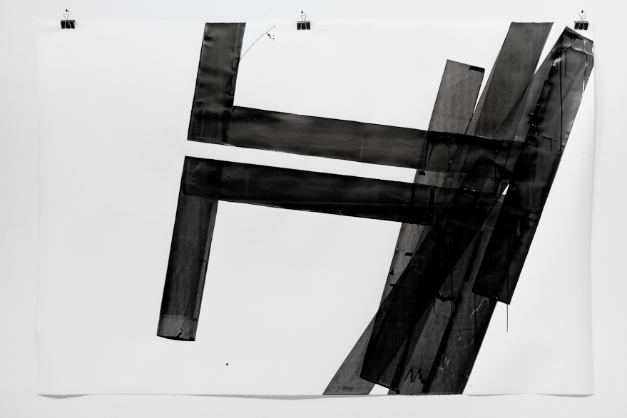 Pippo Lionni, UNTITLED 638, 2014, 43°11°, acrylic on 300g paper, 140x210cm