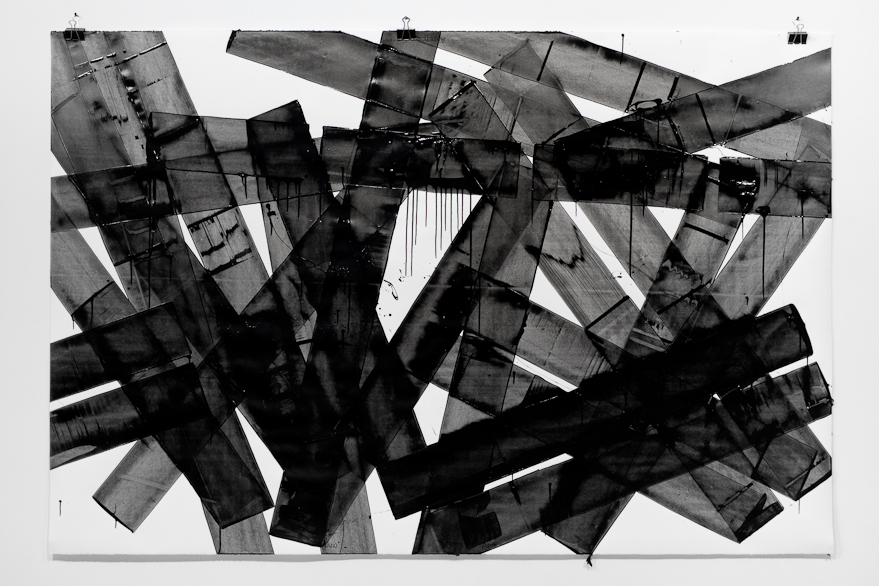Pippo Lionni, UNTITLED 639, 2014, 43°11°, acrylic on 300g paper, 140x210cm