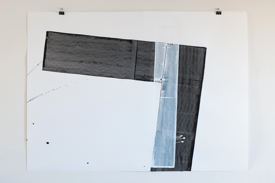 Pippo Lionni, 20150522, 48°02°, acrylic on 300g paper, 100x140cm