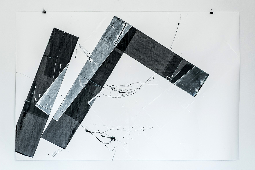 Pippo Lionni, 20150728, 59°18°, acrylic on 300g paper, 140x212cm