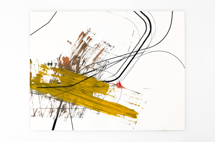 Pippo Lionni BACKLASH 24, 2011, acrylic on 200g paper, 50x65cm