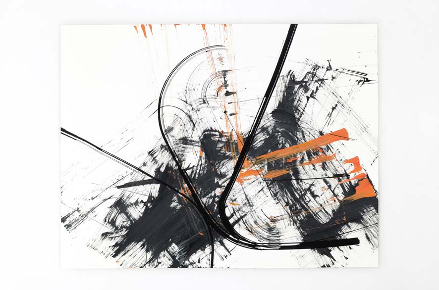 Pippo Lionni BACKLASH 6, 2011, acrylic on 200g paper, 50x65cm