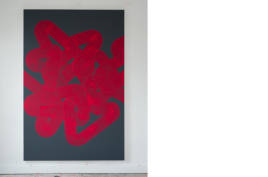Pippo Lionni, UNTITLED 214, 2013, acrylic on canvas, 195x130cm