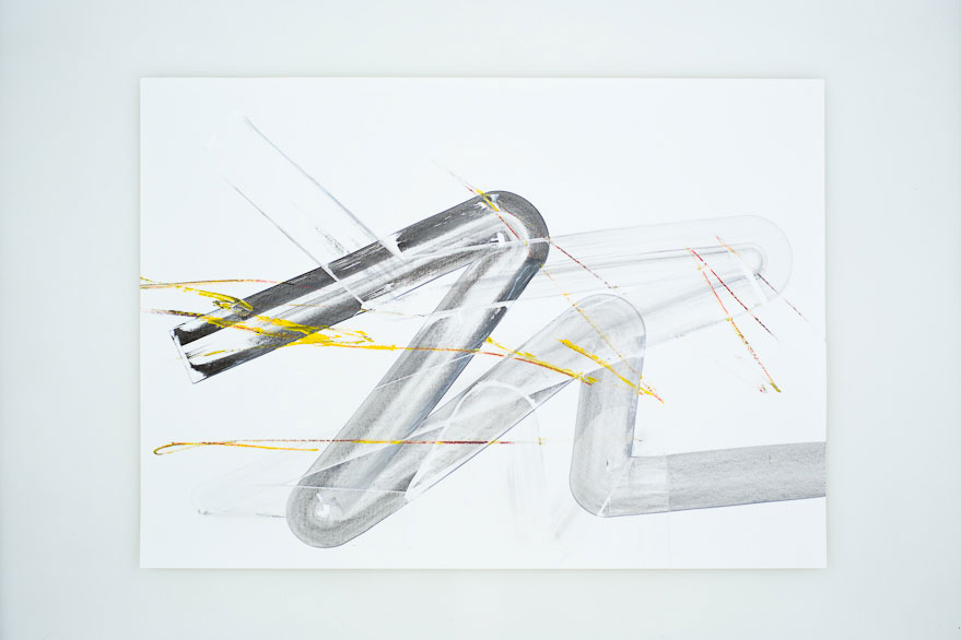 Pippo Lionni, UNTITLED 318, 2013, acrylic on 220g paper, 50x70cm