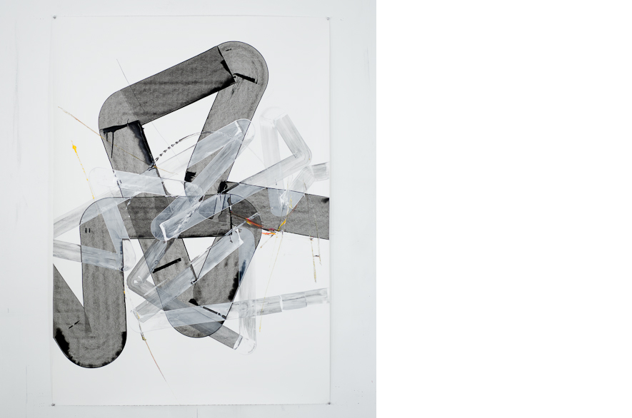Pippo Lionni, UNTITLED 338, 2013, acrylic on 300g paper, 140x100cm