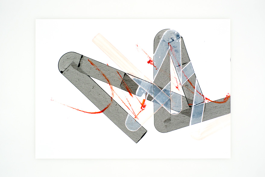 Pippo Lionni, UNTITLED 376, 48°2°, 2013, acrylic on 220g paper, 50x70cm