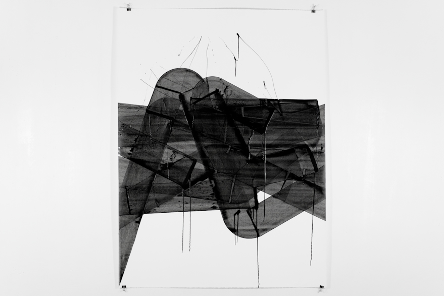 Pippo Lionni, UNTITLED 472, 48°2°, 2013, acrylic on 300g paper, 140x105cm