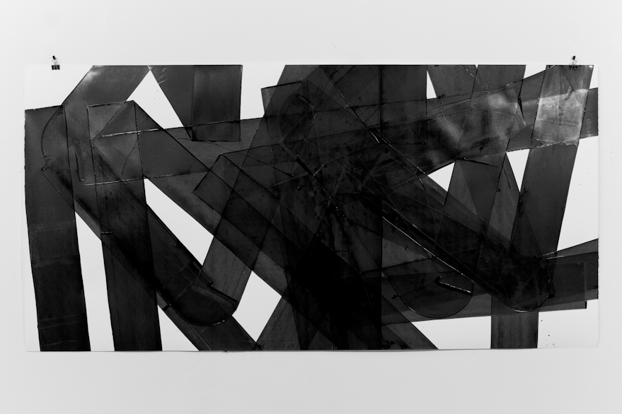 Pippo Lionni, UNTITLED 554, 2014, acrylic on 300g paper, 70x140cm