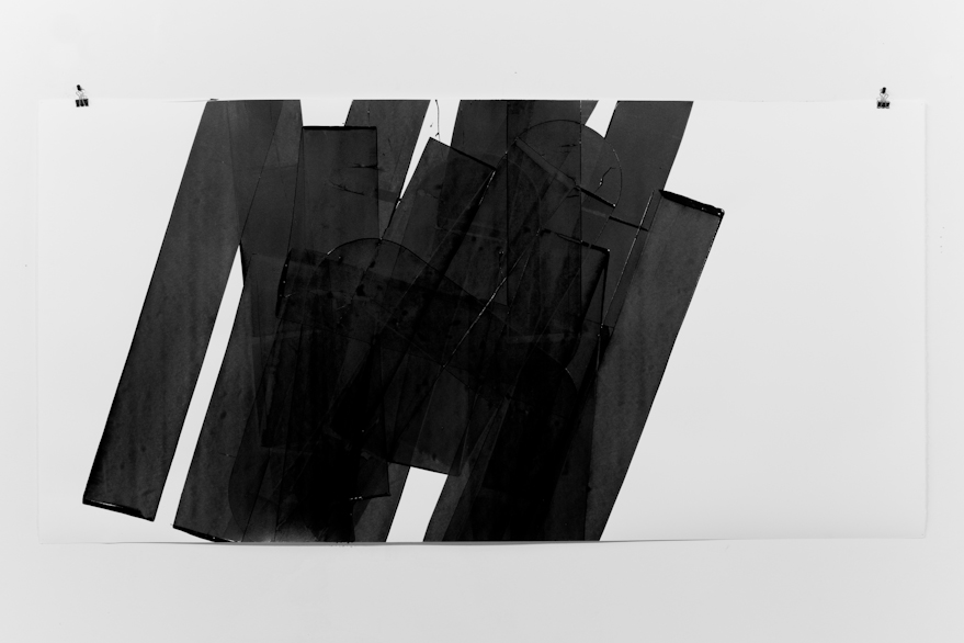 Pippo Lionni, UNTITLED 556, 2014, acrylic on 300g paper, 70x140cm