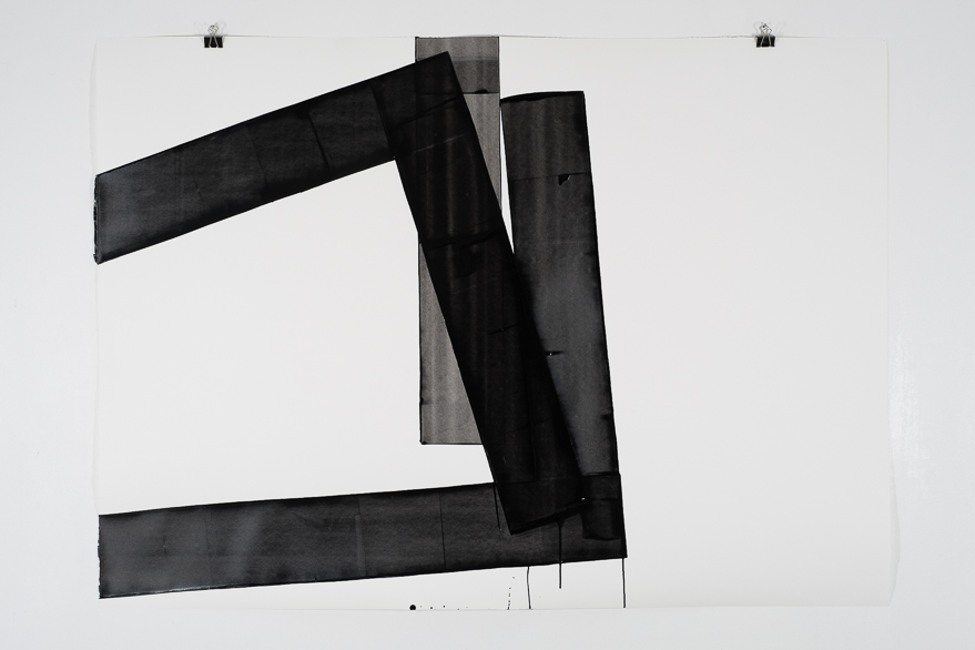 Pippo Lionni, UNTITLED 657, 2014, 48°02°, acrylic on 300g paper, 100x140cm