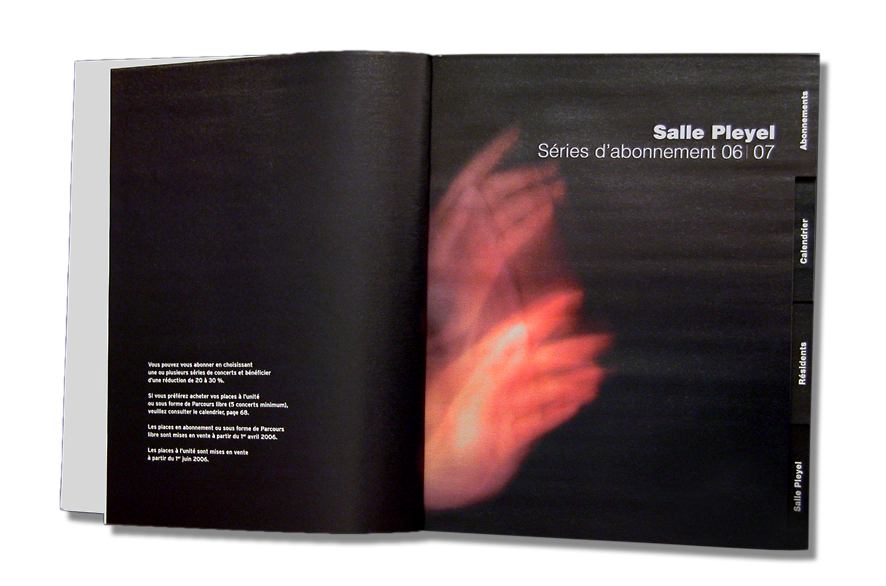 pippo lionni - salle pleyel 06/07- edition - publishing - identity - graphics 