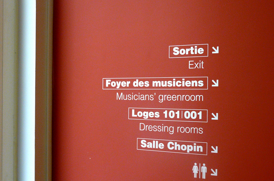 pippo lionni - salle pleyel - signaletique - signage - identity - ldesign