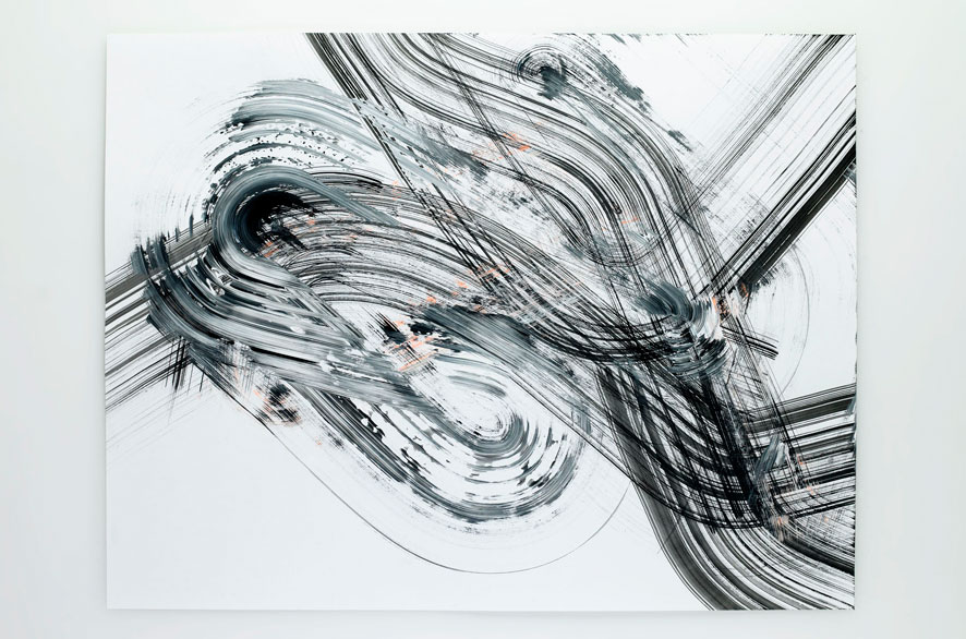 Pippo Lionni LATERALSHIFT 237, 2011, acrylic on 200g paper, 50x65cm