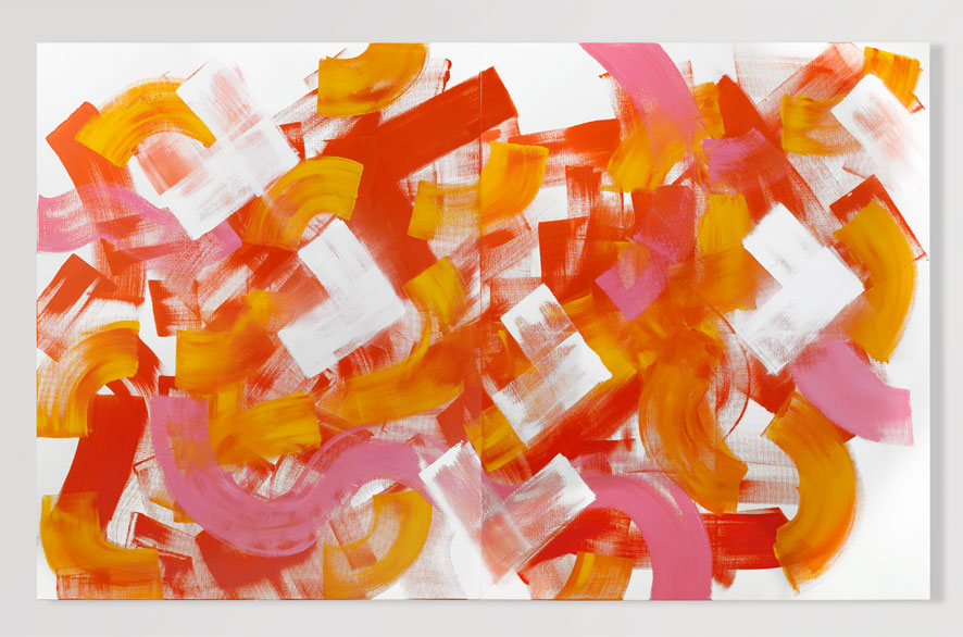 Pippo Lionni YESBYNORTHYES, 2009, Acrylic on canvas, 160 x 260 cm